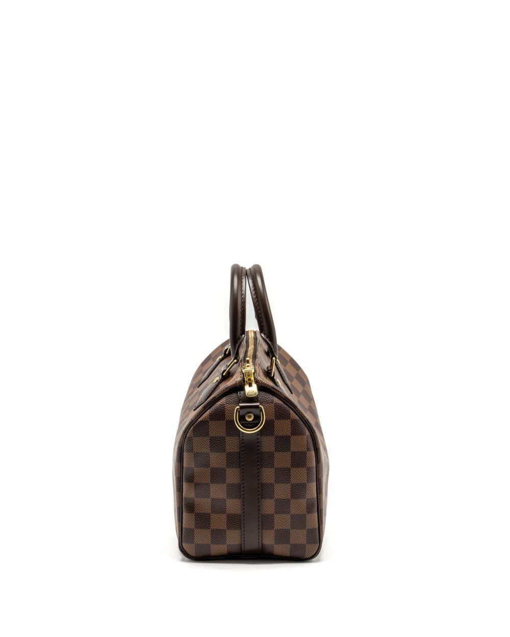 AAA Replica Louis Vuitton LV SPEEDY BANDOULIERE 25 DAMIER EBENE CANVAS GHW