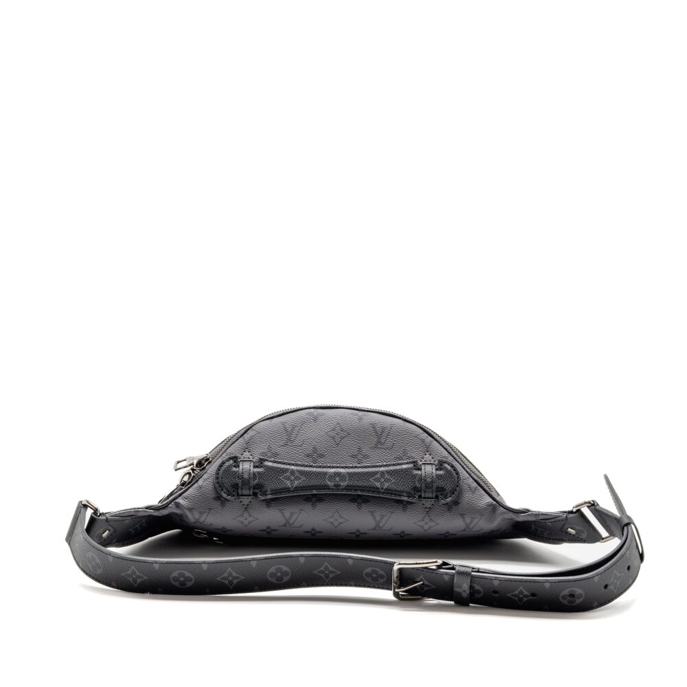 AAA Replica Louis Vuitton LV X YAYOI KUSAMA REVERSE MONOGRAM ECLIPSE MAXI BUMBAG CANVAS GREY/ MULTICOLOUR DARK SILVER HARDWARE