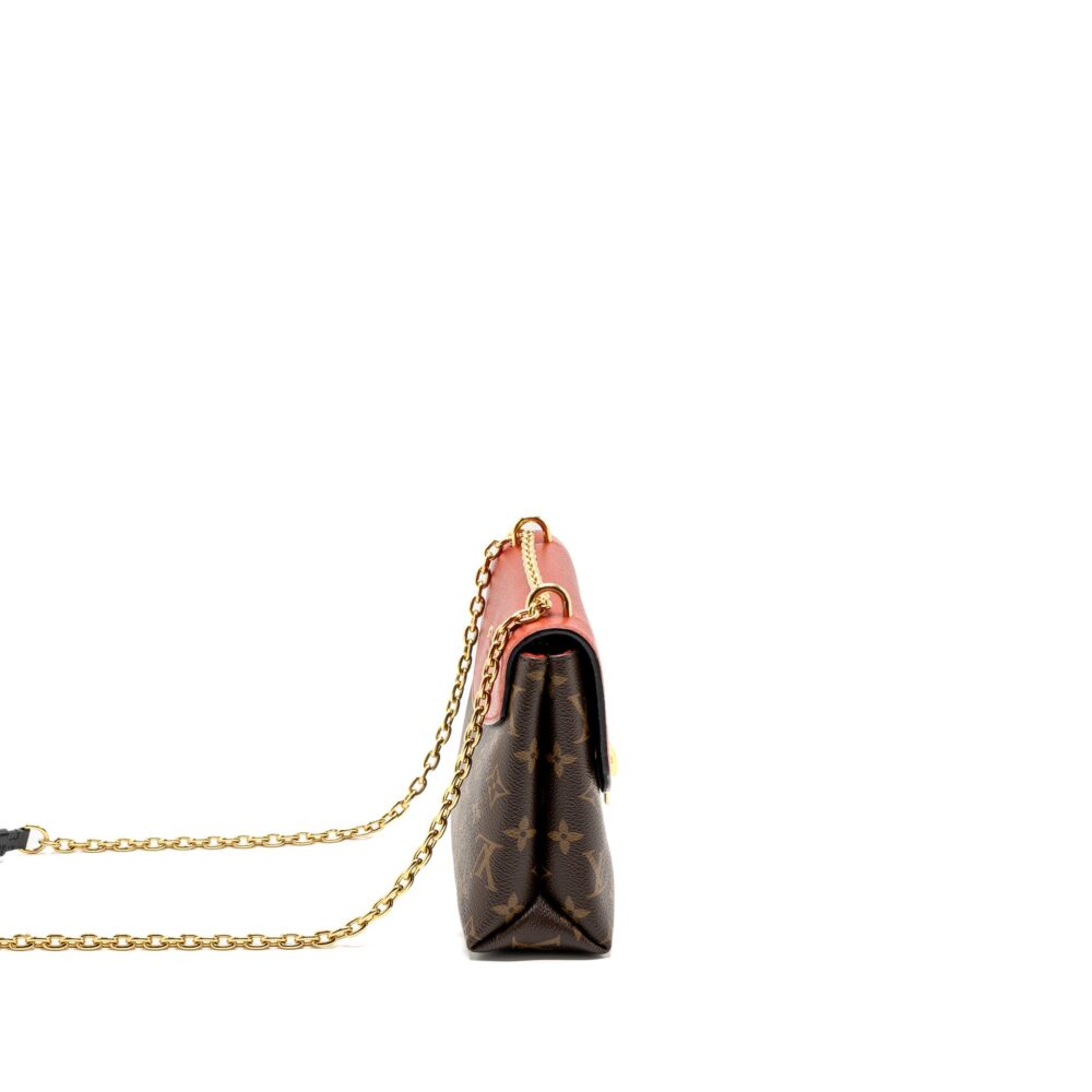 AAA Replica Louis Vuitton LV PALLAS CHAIN BAG MONOGRAM CANVAS/ LEATHER CERISE GHW