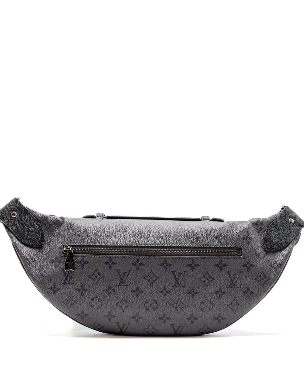 AAA Replica Louis Vuitton LV X YAYOI KUSAMA REVERSE MONOGRAM ECLIPSE MAXI BUMBAG CANVAS GREY/ MULTICOLOUR DARK SILVER HARDWARE