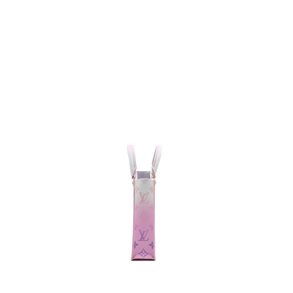 AAA Replica Louis Vuitton LV PETIT SAC PLAT MONOGRAM CANVAS SUNRISE PASTEL GHW (NEW VERSION)