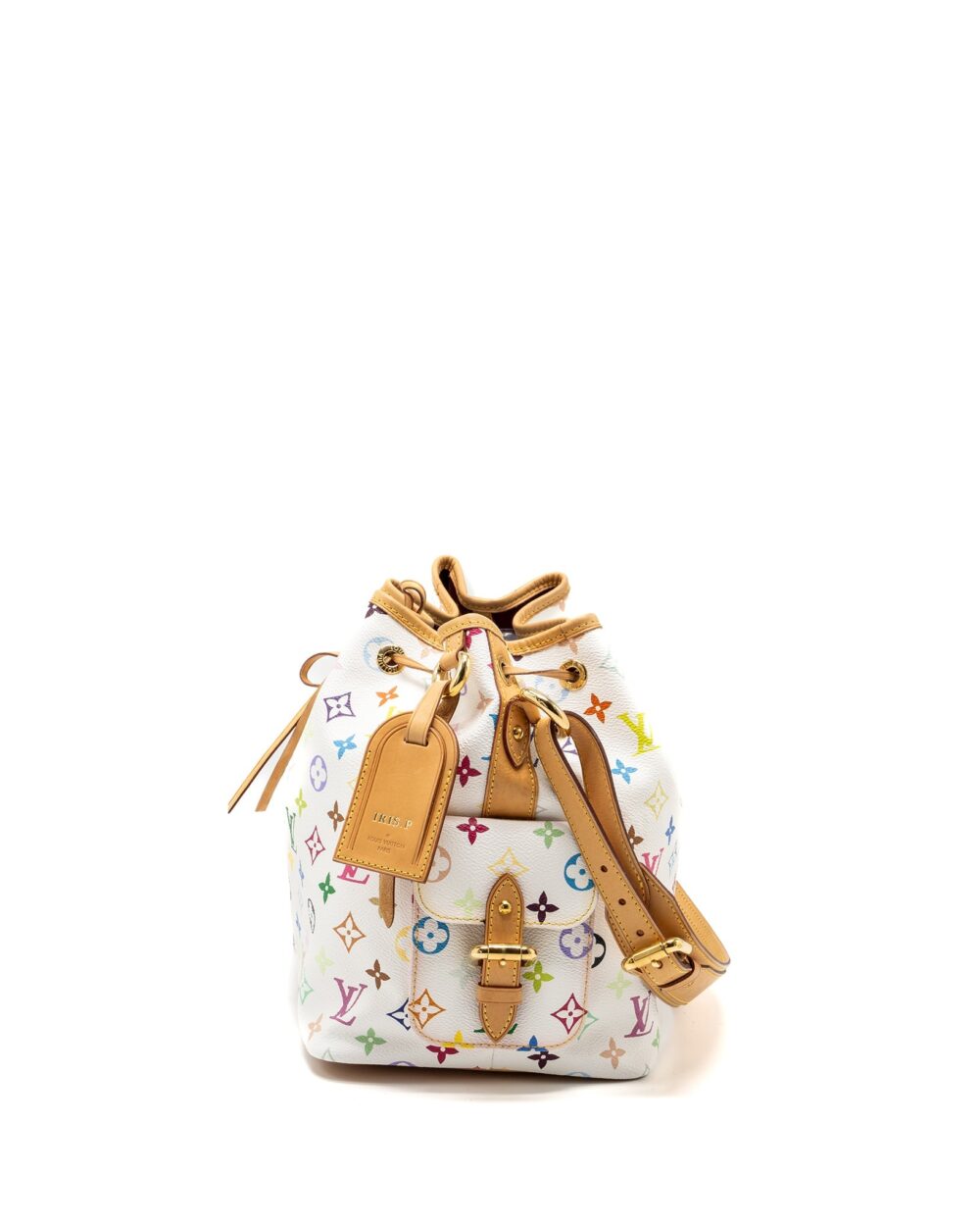 AAA Replica Louis Vuitton LV PETIT NOE WHITE MULTICOLOUR MONOGRAM CANVAS GHW