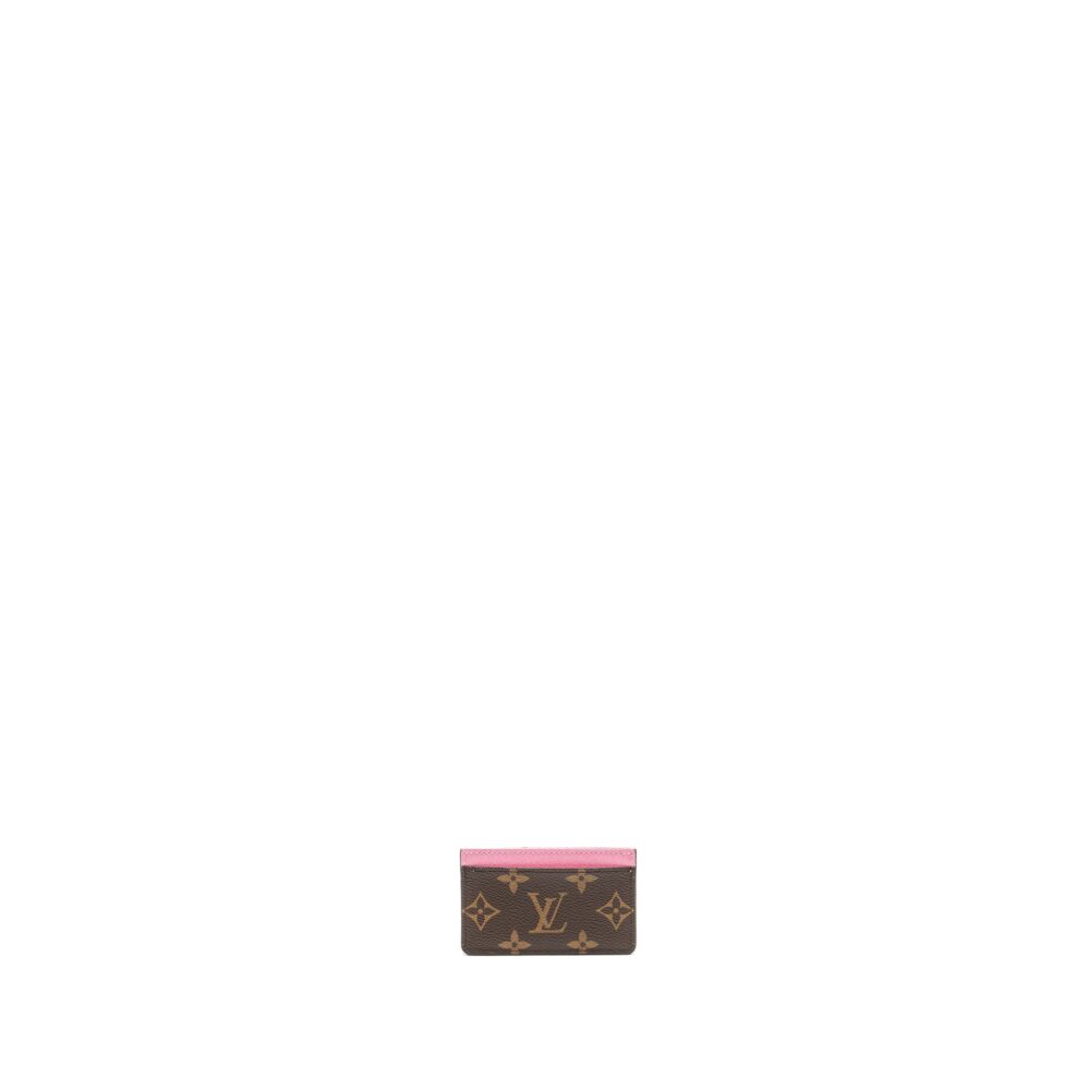 AAA Replica Louis Vuitton LV 2023 CHRISTMAS VIVIENNE CARD HOLDER MONOGRAM CANVAS PALE PINK