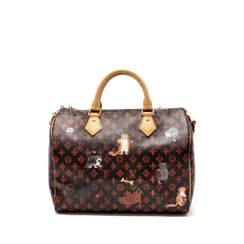 AAA Replica Louis Vuitton LV SPEEDY BANDOULIERE 30 CATOGRAM LIMITED EDITION CANVAS GHW
