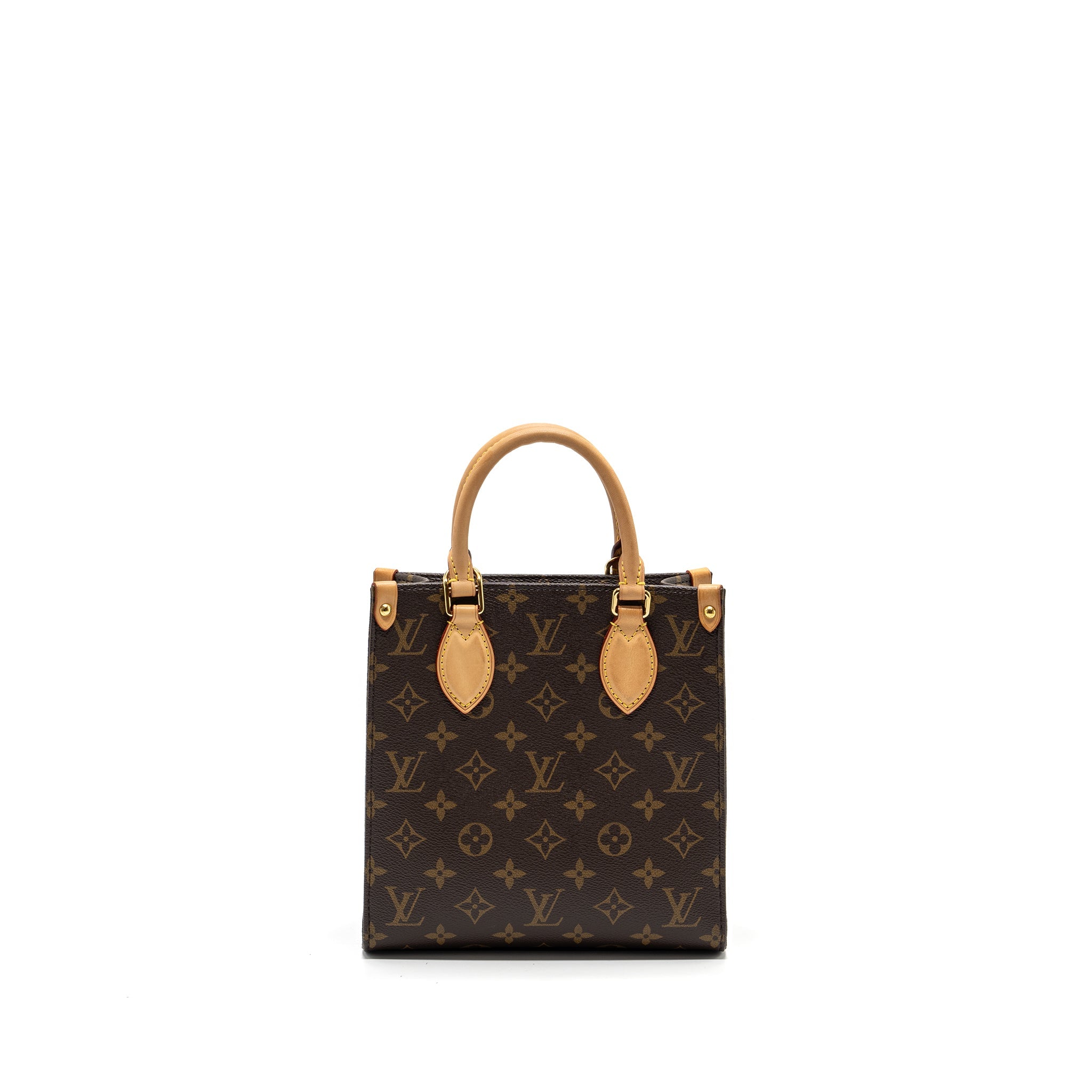 AAA Replica Louis Vuitton LV SAC PLAT BB MONOGRAM CANVAS GHW