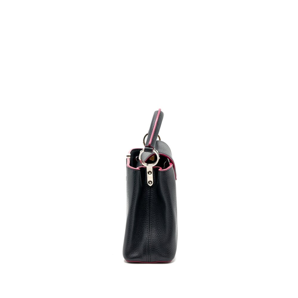 AAA Replica Louis Vuitton LV CAPUCINES BB TAURILLON NAVY SHW