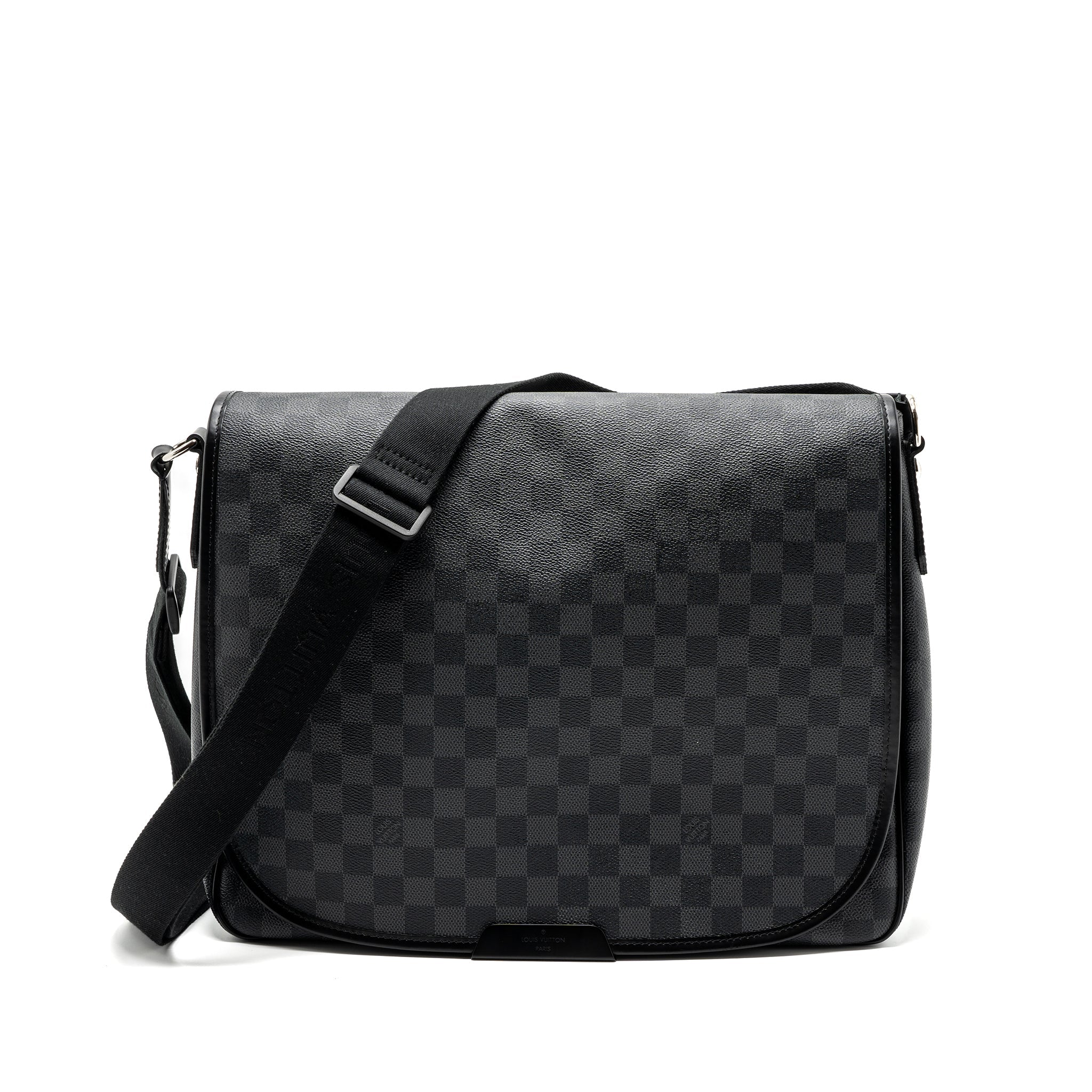 AAA Replica Louis Vuitton LV LARGE MESSANGER BAG DAMIER GRAPHITE CANVAS SHW