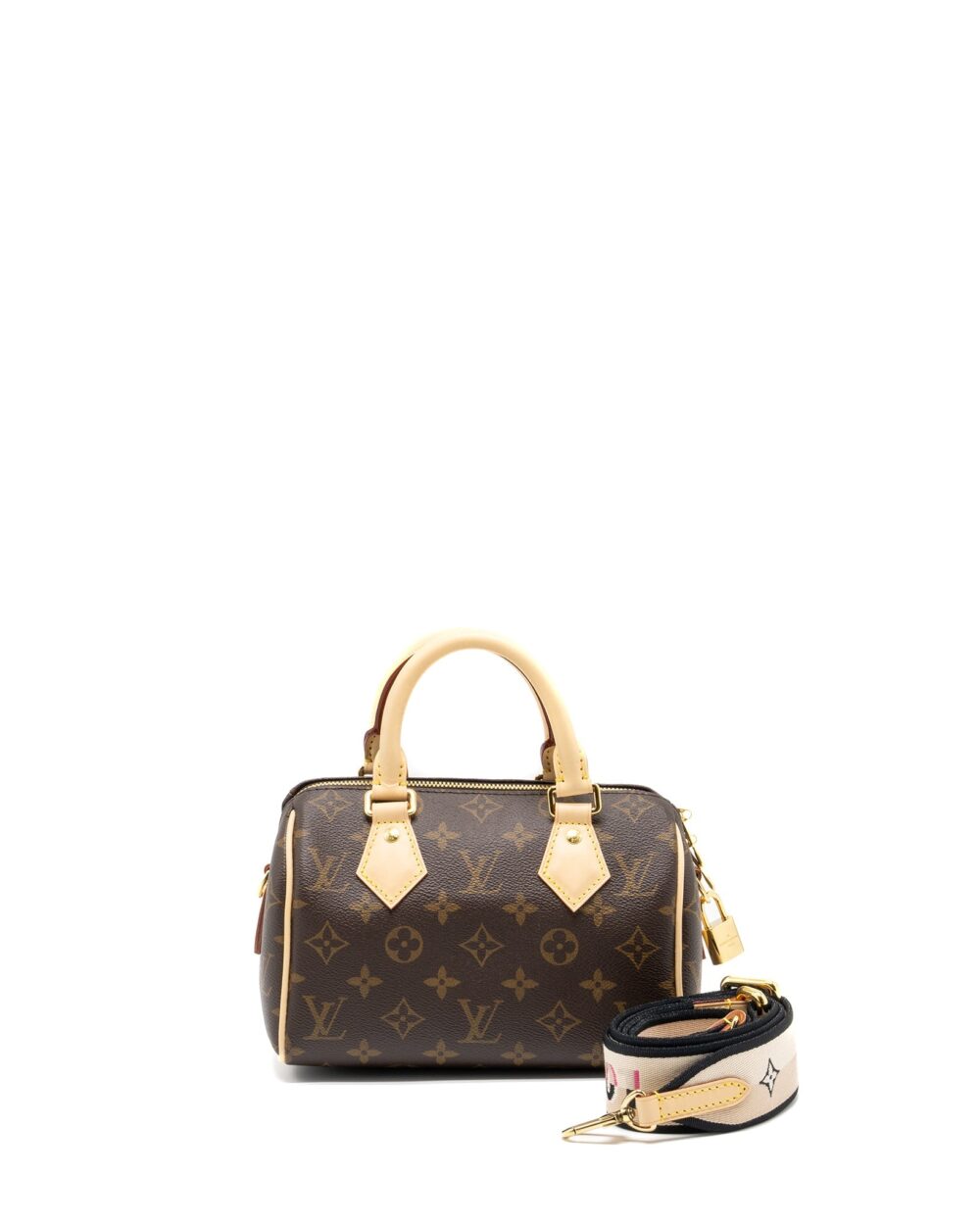 AAA Replica Louis Vuitton LV SPEEDY BANDOULIERE 20 MONOGRAM CANVAS GHW (NEW VERSION)