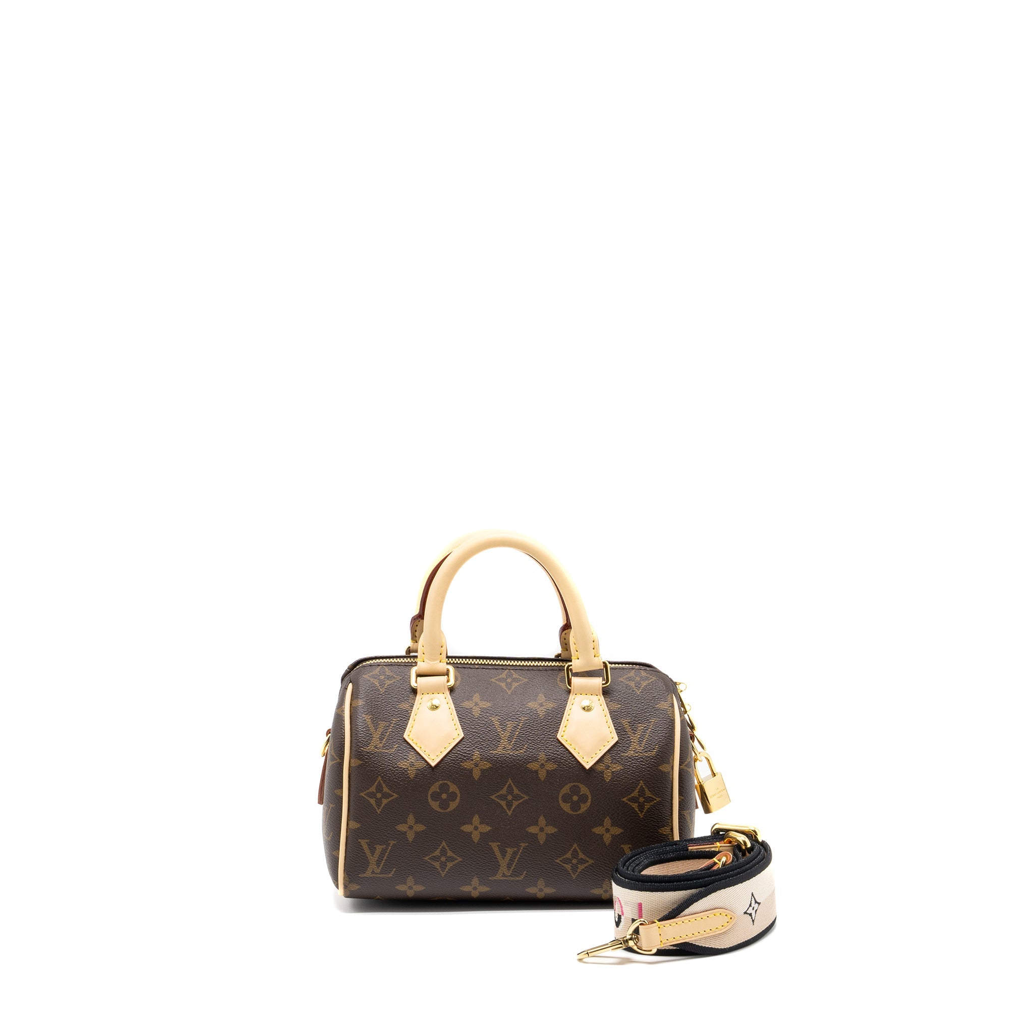 AAA Replica Louis Vuitton LV SPEEDY BANDOULIERE 20 MONOGRAM CANVAS GHW (NEW VERSION)