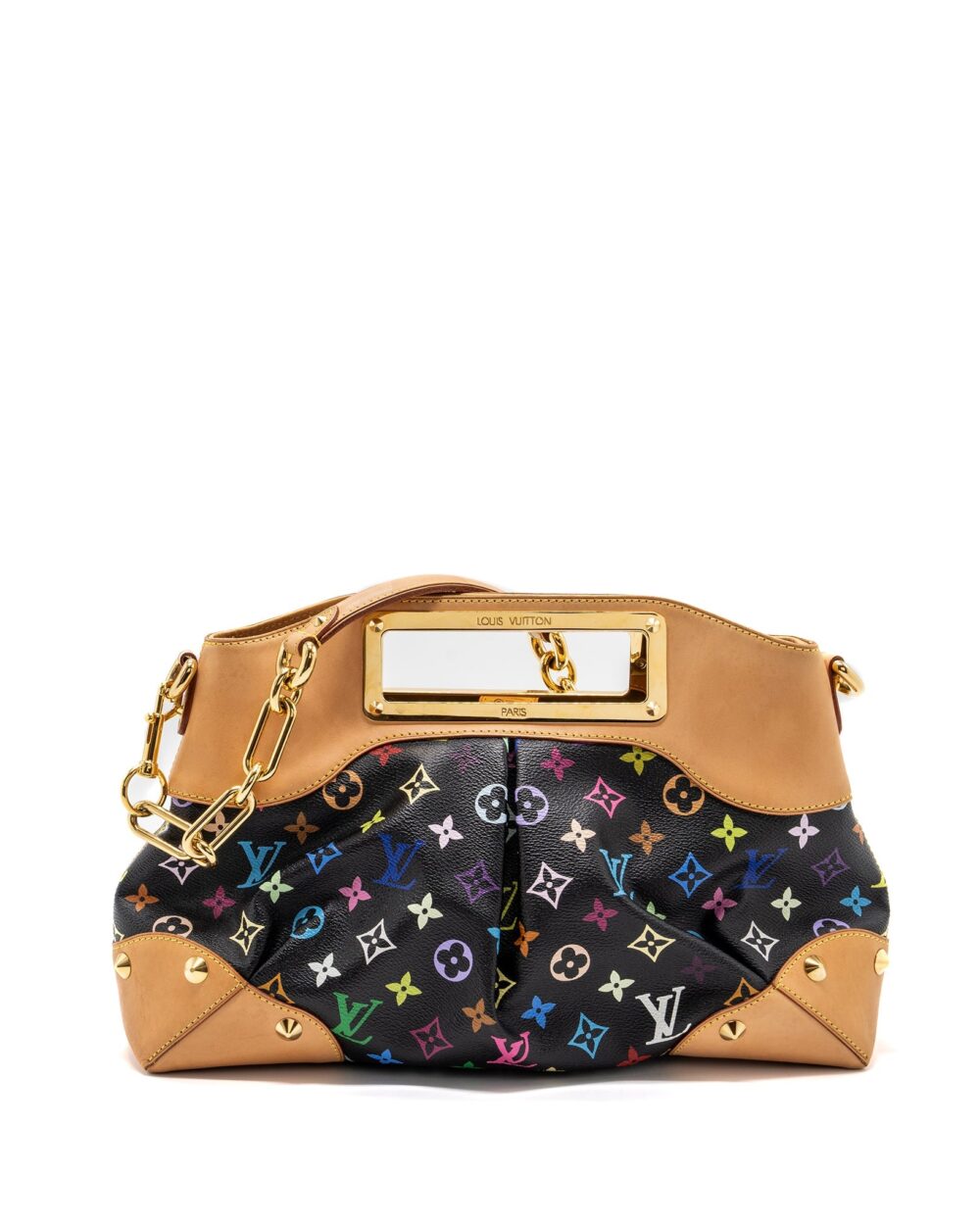 AAA Replica Louis Vuitton LV JUDY MM MULTICOLOR MONOGRAM BLACK GHW 