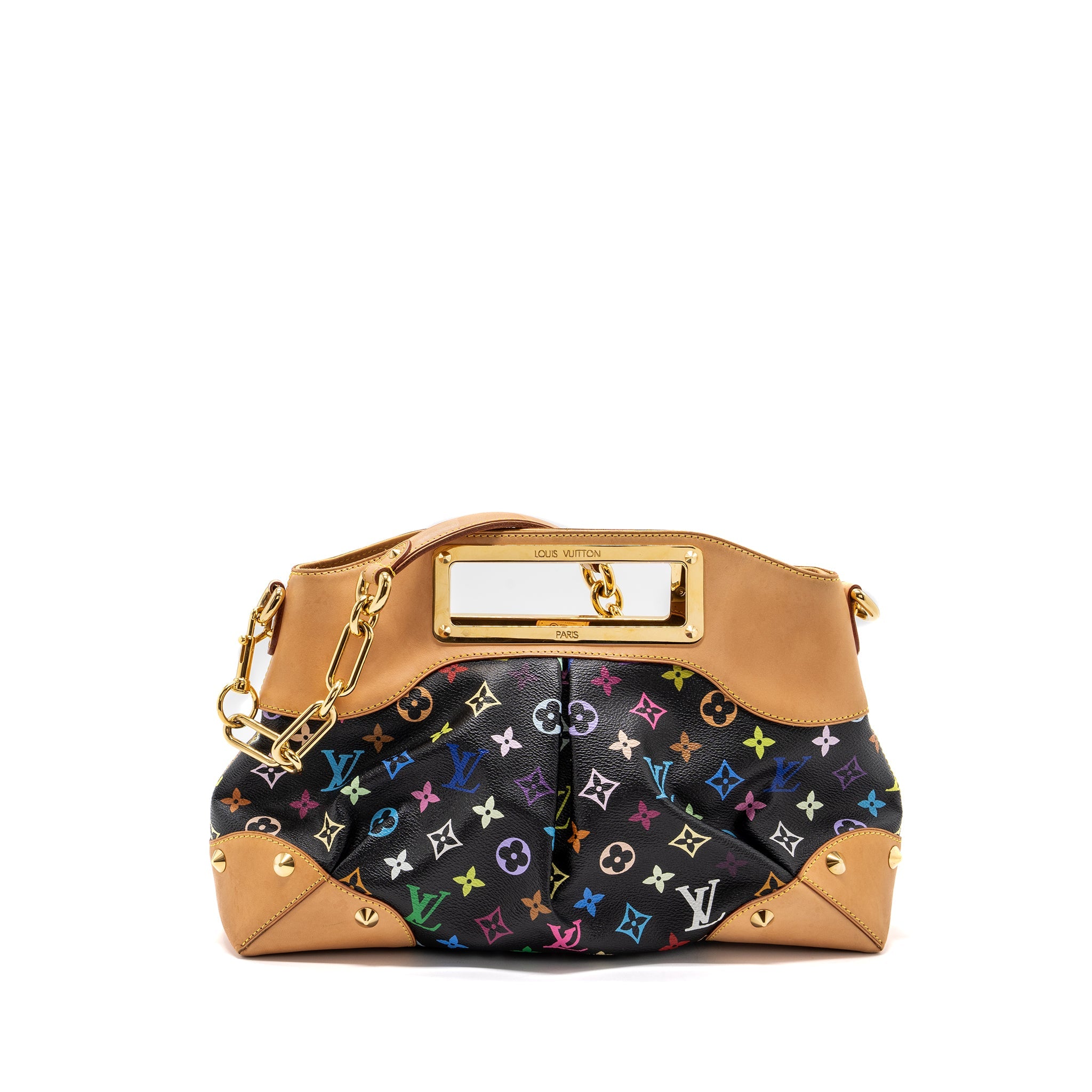 AAA Replica Louis Vuitton LV JUDY MM MULTICOLOR MONOGRAM BLACK GHW
