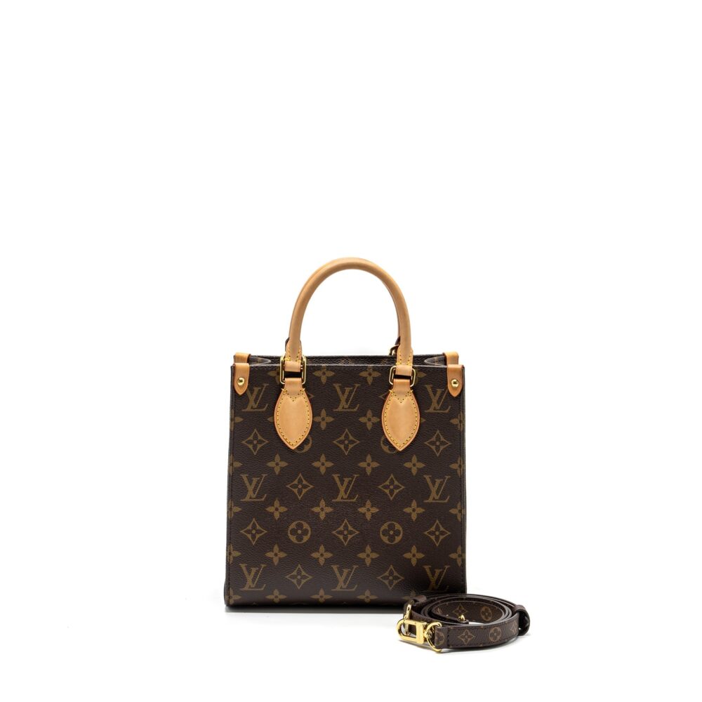 AAA Replica Louis Vuitton LV SAC PLAT BB MONOGRAM CANVAS GHW