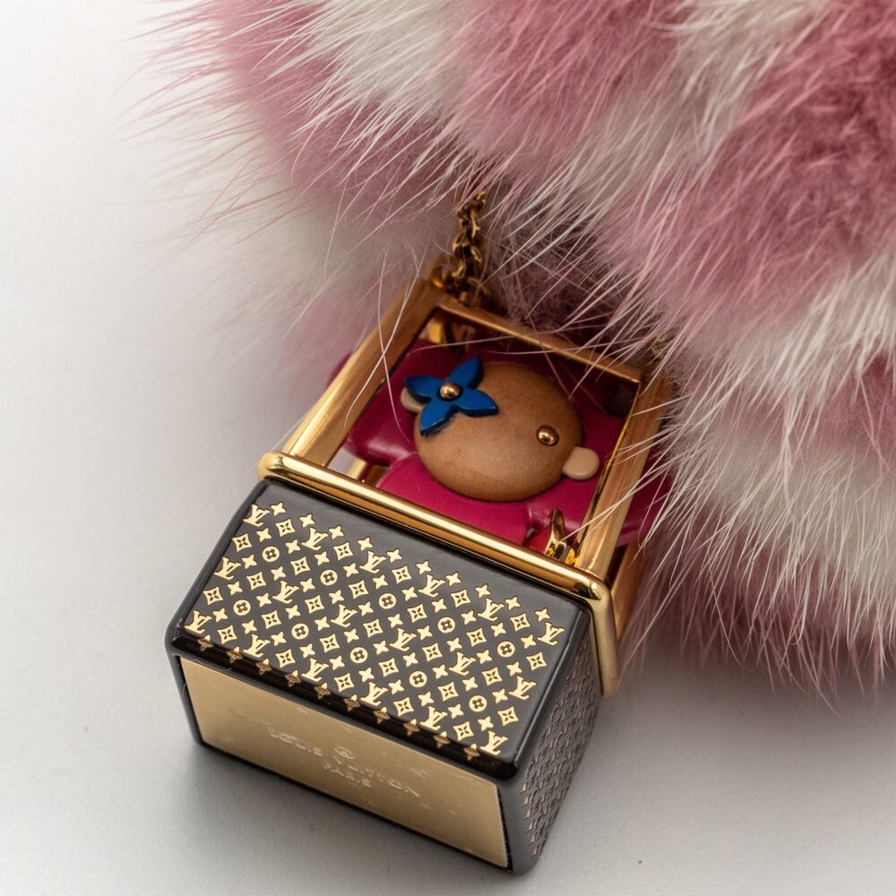 AAA Replica Louis Vuitton LV VIVIENNE HOT AIR BALLON BAG CHARM / KEY RING FUR MULTICOLOUR