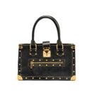 AAA Replica Louis Vuitton LV VINTAGE SHOULDER BAG BLACK GHW