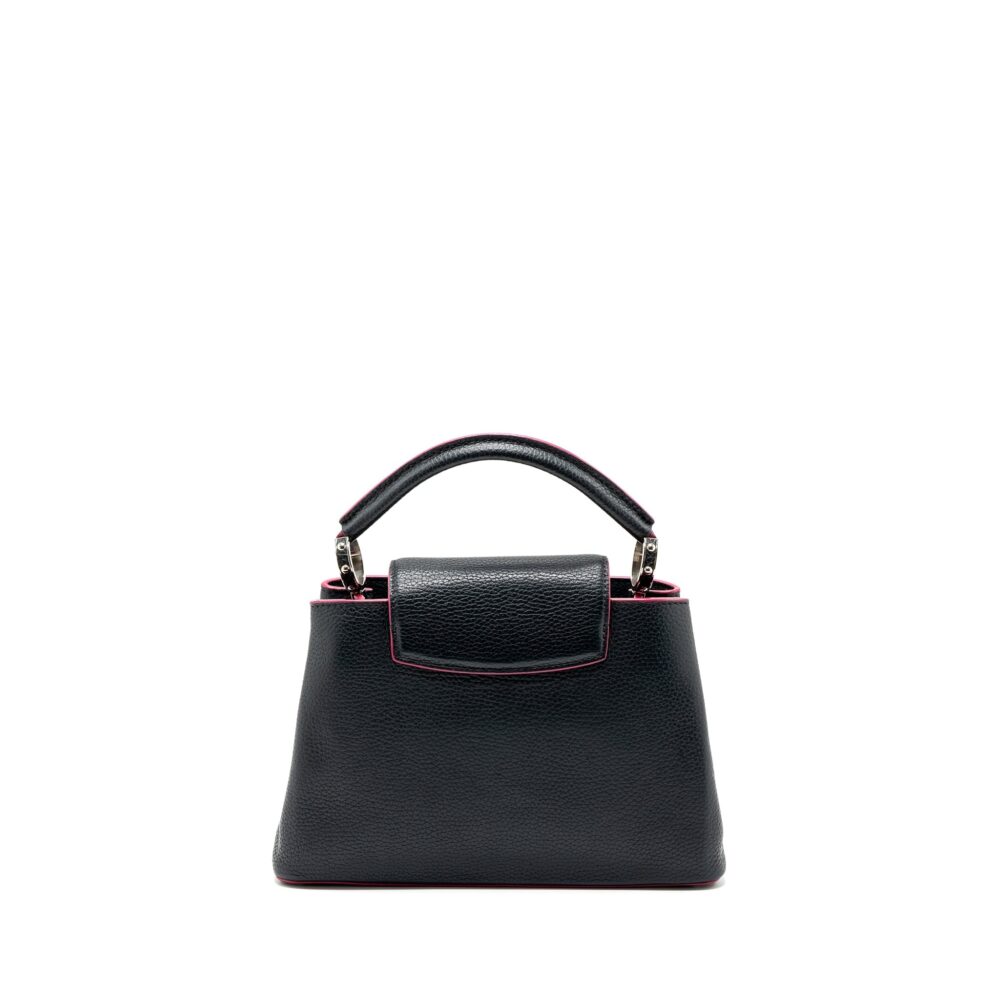 AAA Replica Louis Vuitton LV CAPUCINES BB TAURILLON NAVY SHW