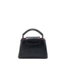 AAA Replica Louis Vuitton LV CAPUCINES BB TAURILLON NAVY SHW