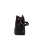 AAA Replica Louis Vuitton LV LOCKME BUCKET BAG CALFSKIN BLACK/PINK SHW