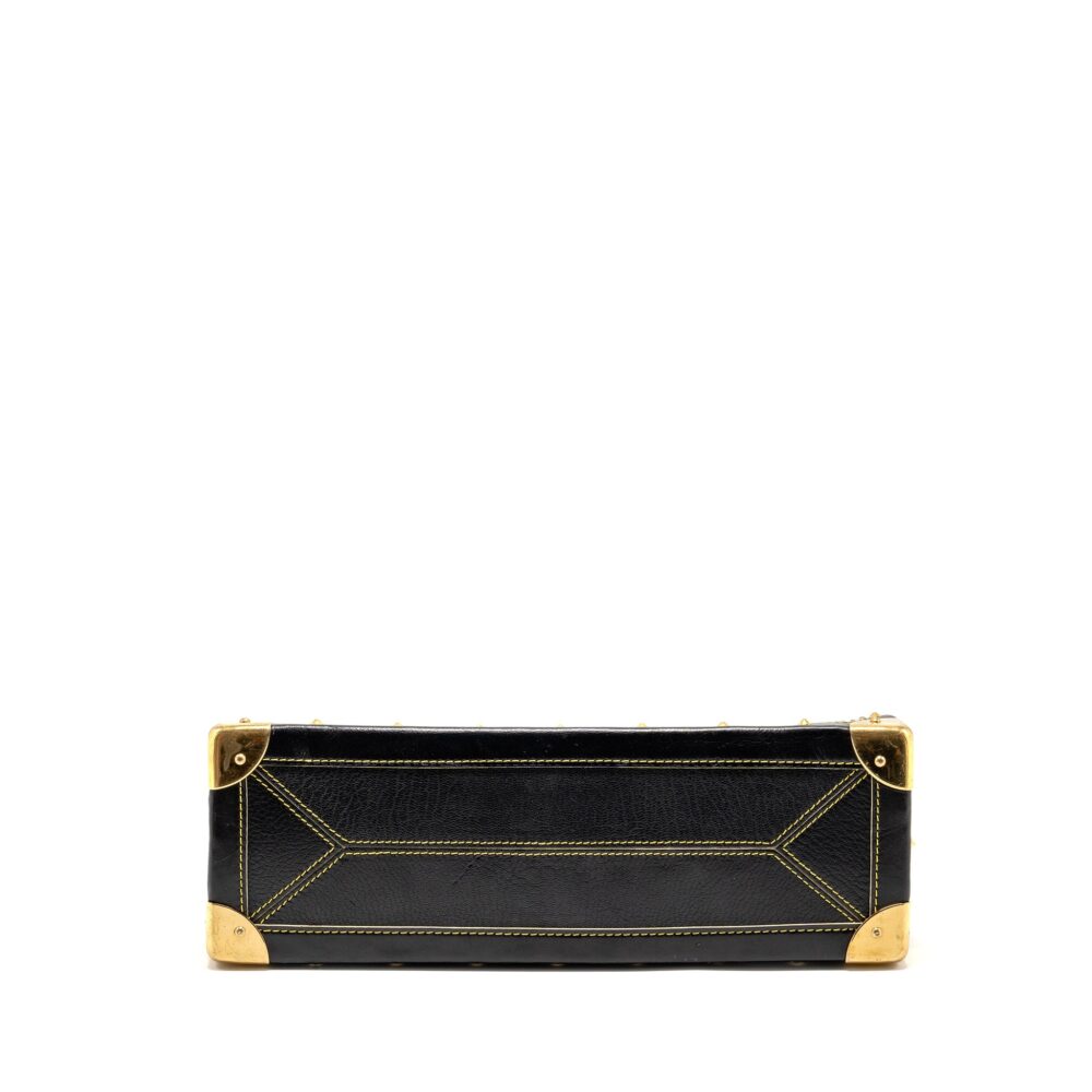 AAA Replica Louis Vuitton LV VINTAGE SHOULDER BAG BLACK GHW