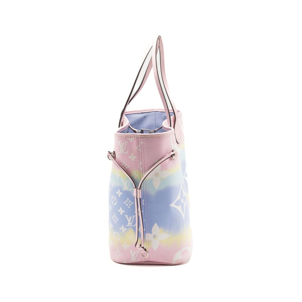 AAA Replica Louis Vuitton LV NEVERFULL MM ESCAL GIANT CANVAS PASTEL PINK SHW