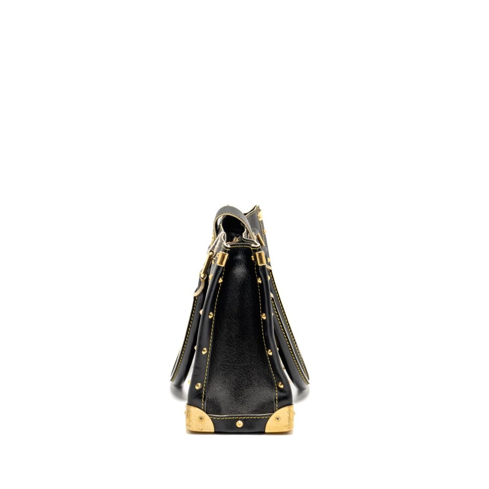 AAA Replica Louis Vuitton LV VINTAGE SHOULDER BAG BLACK GHW