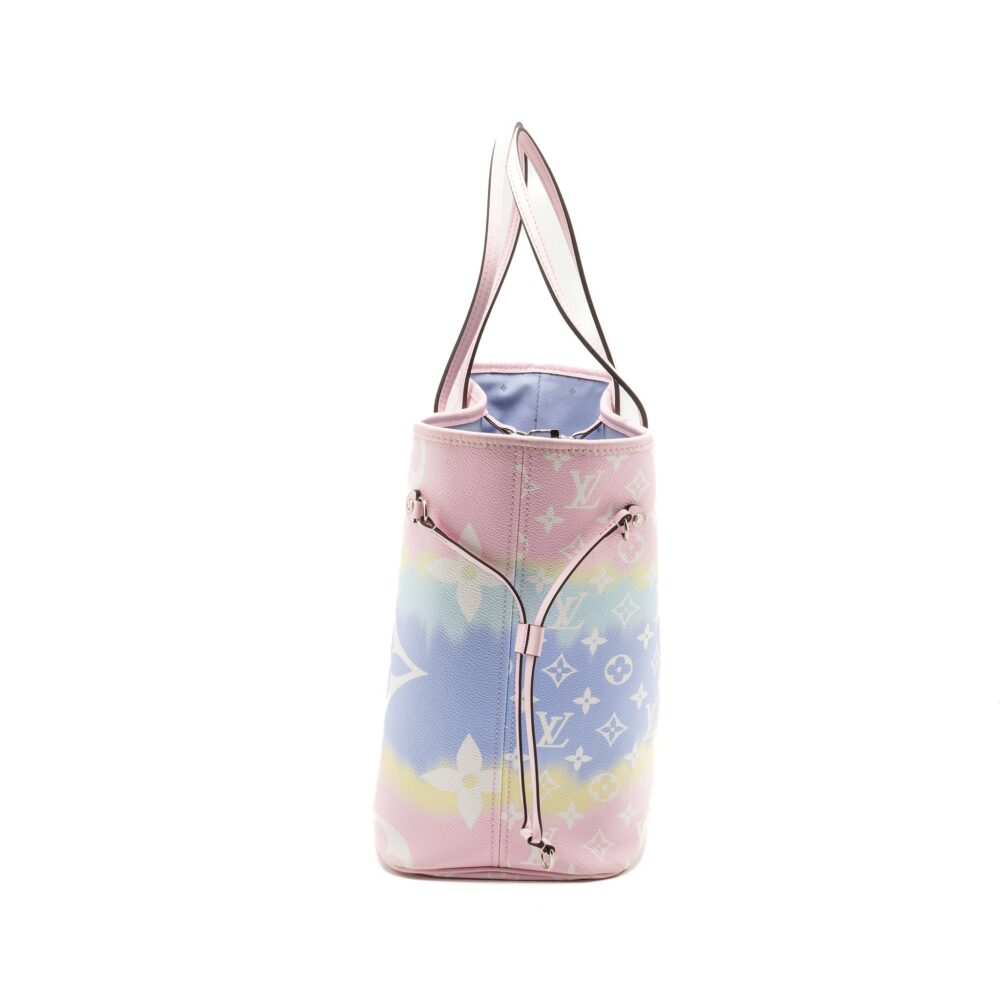 AAA Replica Louis Vuitton LV NEVERFULL MM ESCAL GIANT CANVAS PASTEL PINK SHW