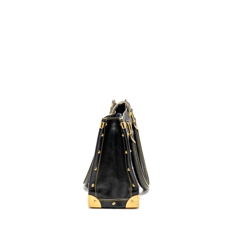 AAA Replica Louis Vuitton LV VINTAGE SHOULDER BAG BLACK GHW