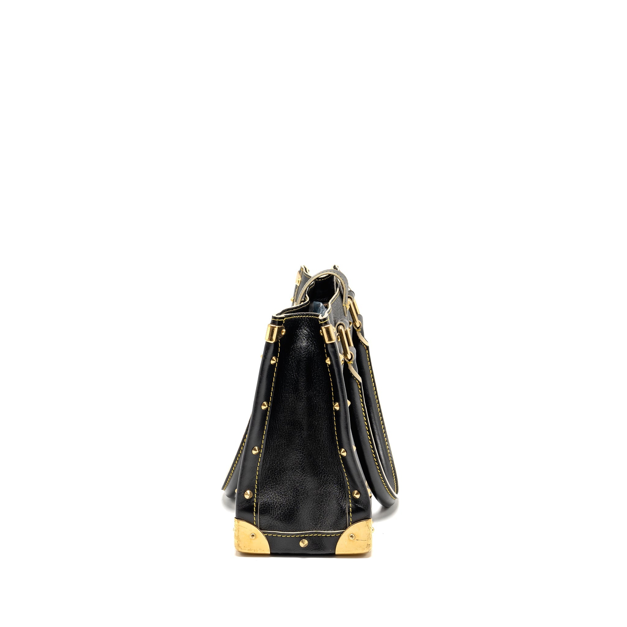 AAA Replica Louis Vuitton LV VINTAGE SHOULDER BAG BLACK GHW