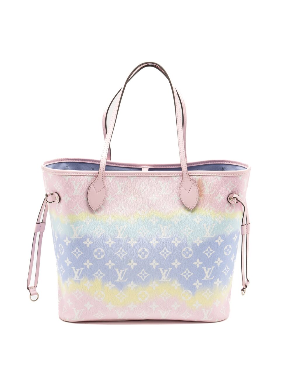 AAA Replica Louis Vuitton LV NEVERFULL MM ESCAL GIANT CANVAS PASTEL PINK SHW