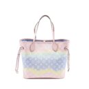 AAA Replica Louis Vuitton LV NEVERFULL MM ESCAL GIANT CANVAS PASTEL PINK SHW