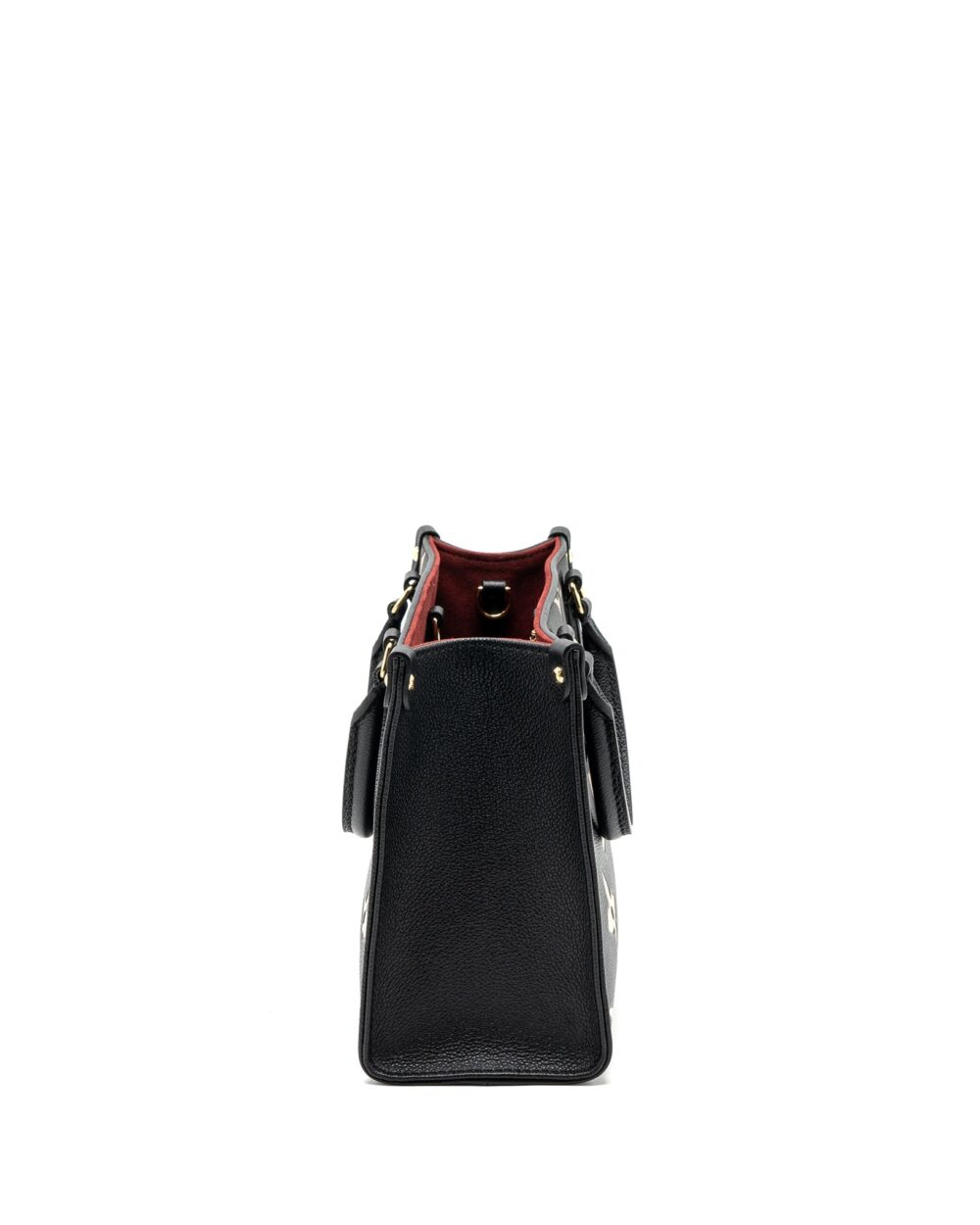 AAA Replica Louis Vuitton LV ONTHEGO PM BICOLOUR MONOGRAM EMPREINTE LEATHER BLACK/BEIGE GHW(NEW VERSION)