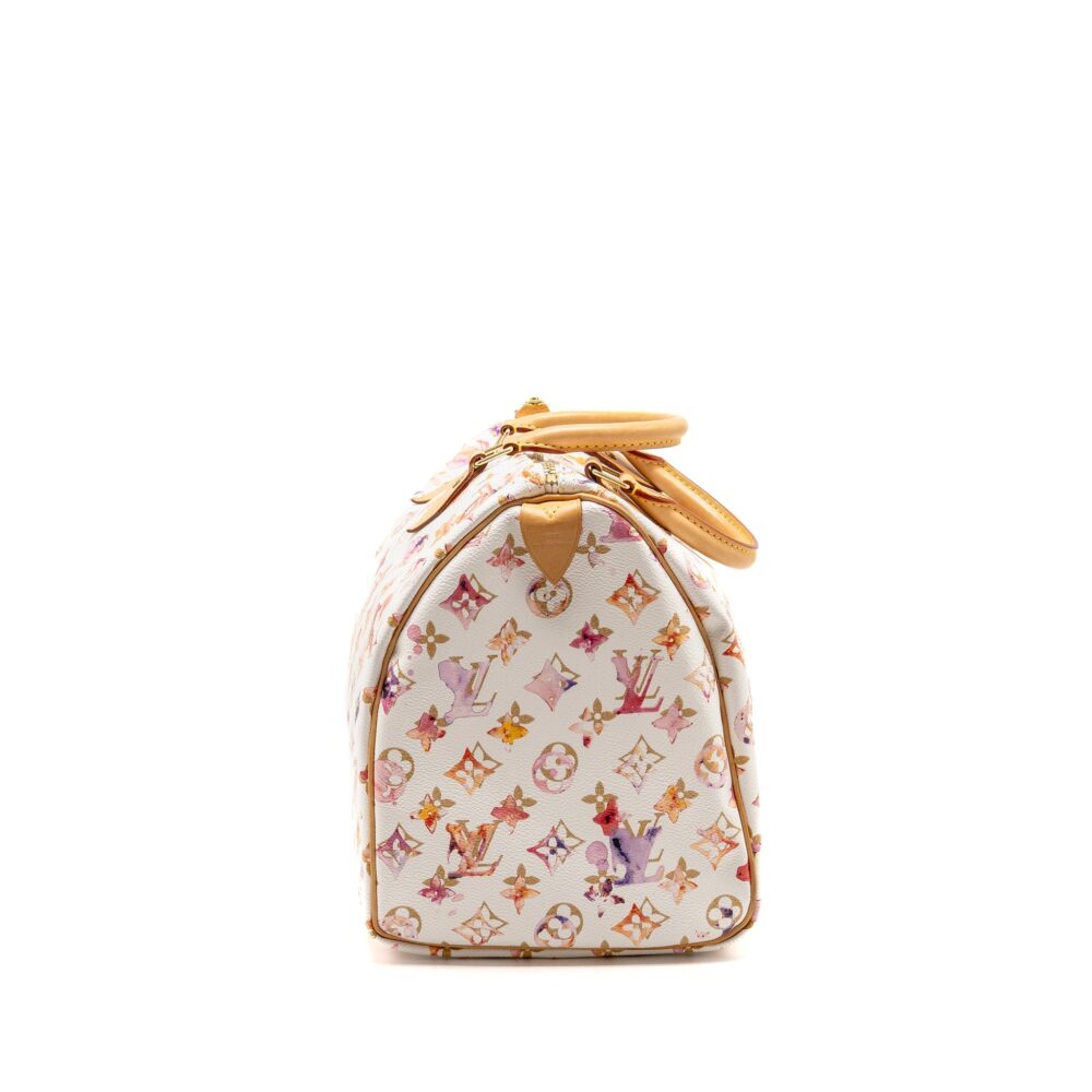 AAA Replica Louis Vuitton LV SPEEDY 35 BOSTON BAG WATERCOLOR MONOGRAM CANVAS MULTICOLOUR GHW