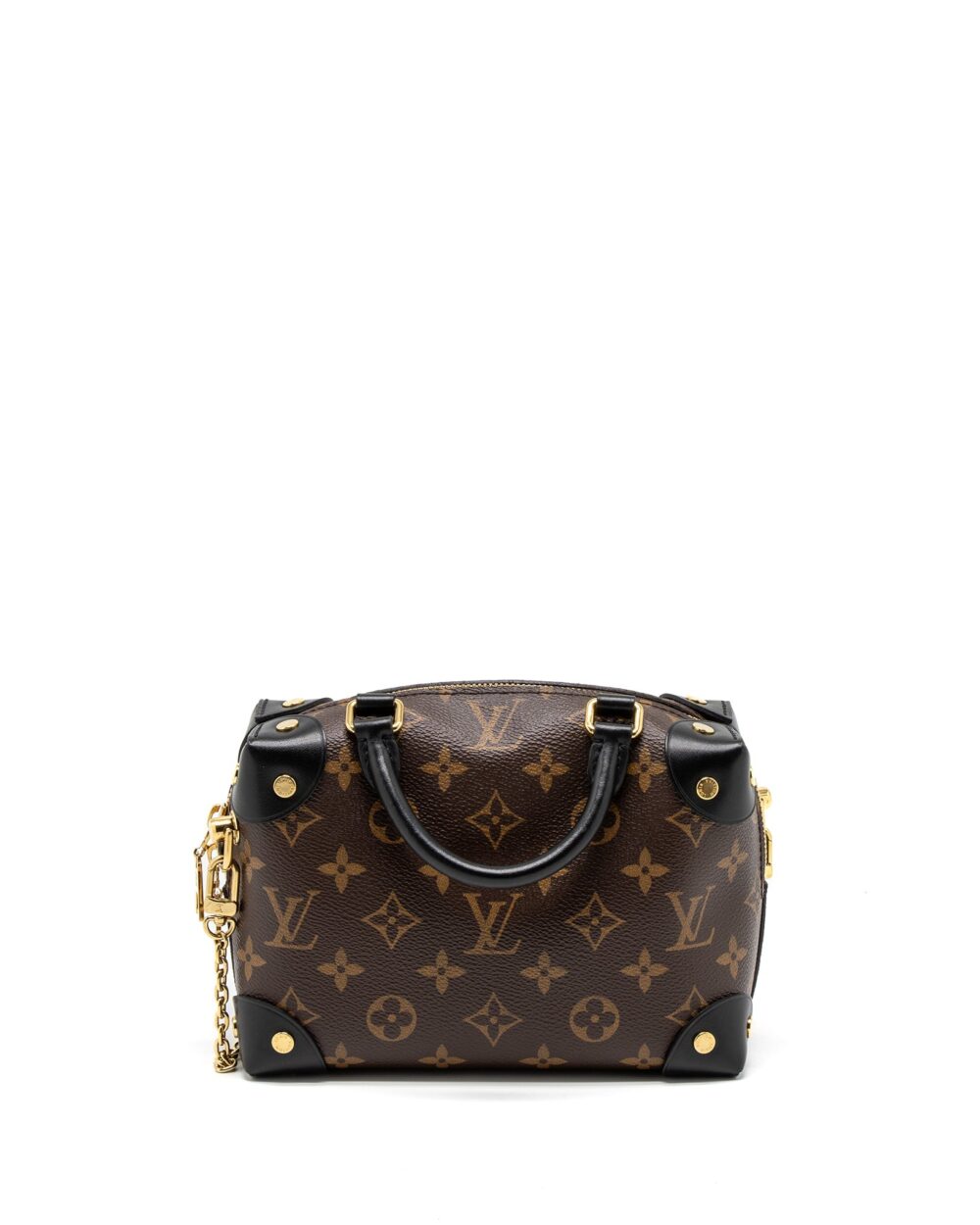 AAA Replica Louis Vuitton LV PETITE MALLE SOUPLE MONOGRAM CANVAS BLACK GHW (NEW VERSION)