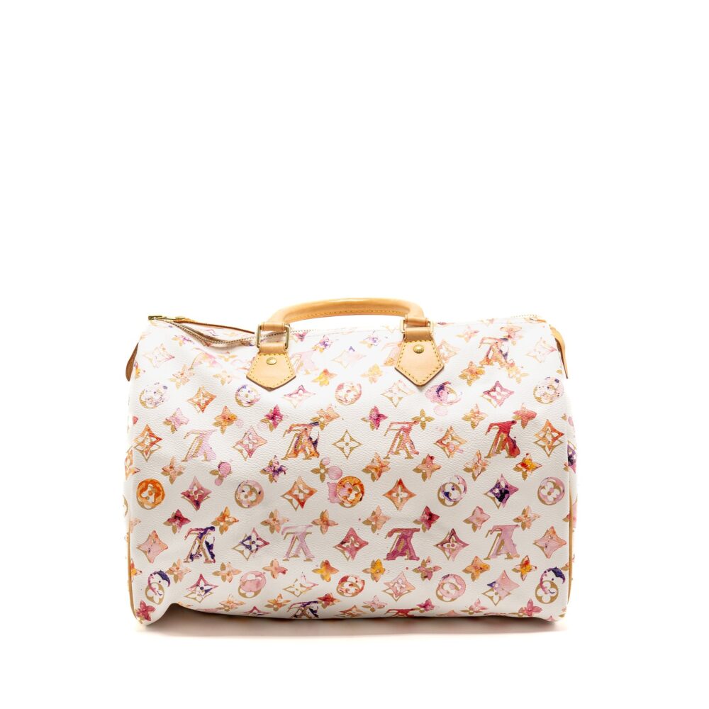 AAA Replica Louis Vuitton LV SPEEDY 35 BOSTON BAG WATERCOLOR MONOGRAM CANVAS MULTICOLOUR GHW