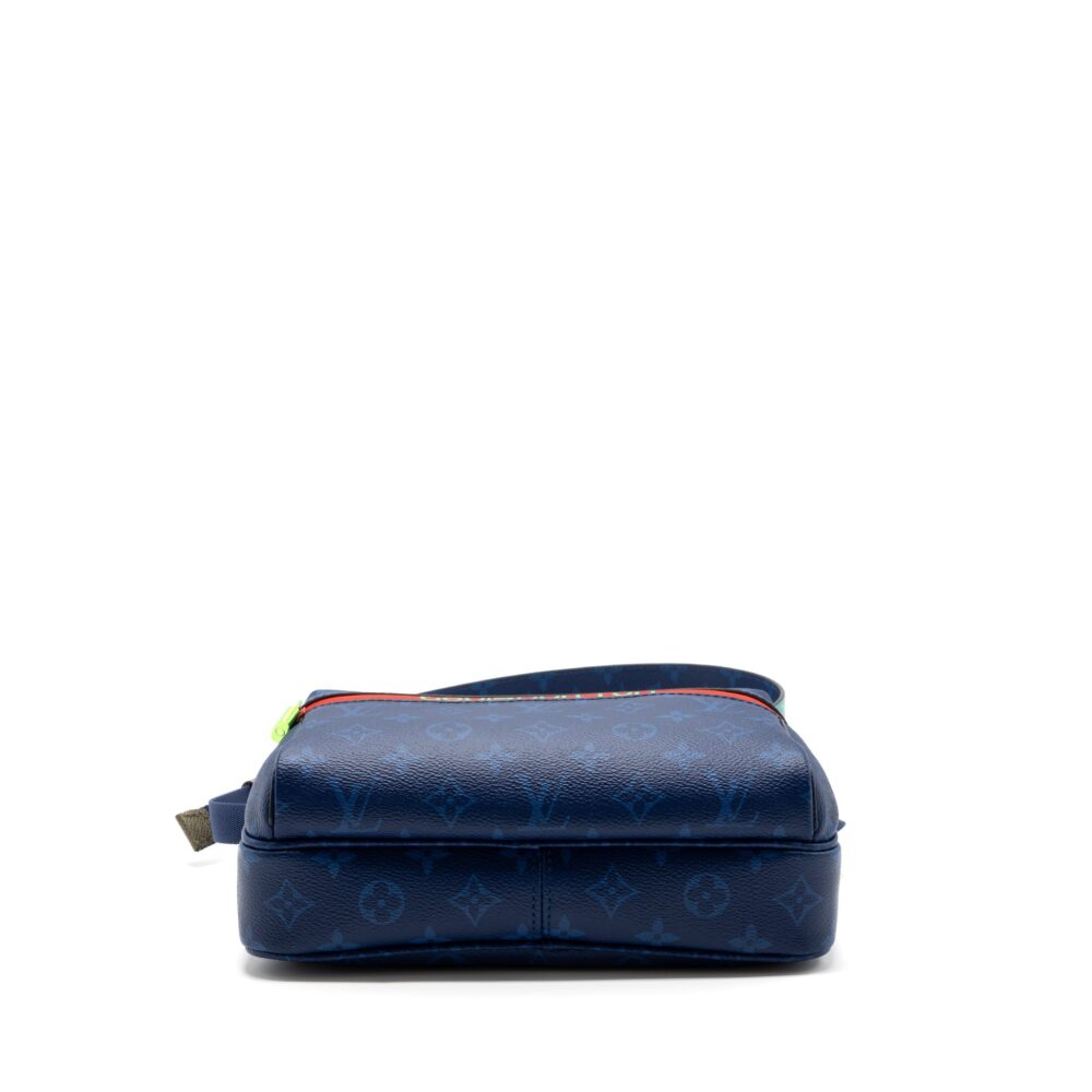 AAA Replica Louis Vuitton LV MESSENGER BAG MONOGRAM CANVAS PACIFIC BLUE/ MULTICOLOUR HARDWARE