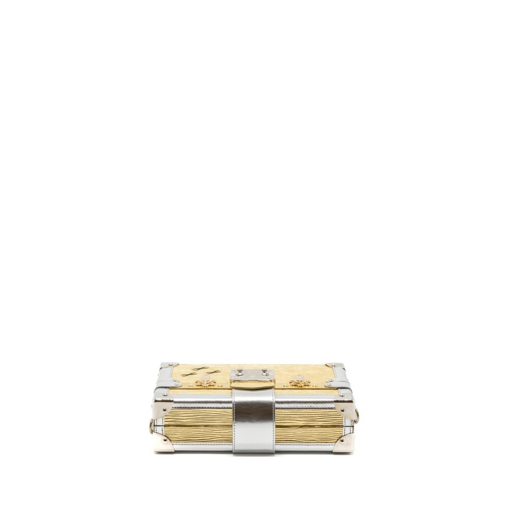AAA Replica Louis Vuitton LV PETIT MALLE EPI GOLD / SILVER SHW