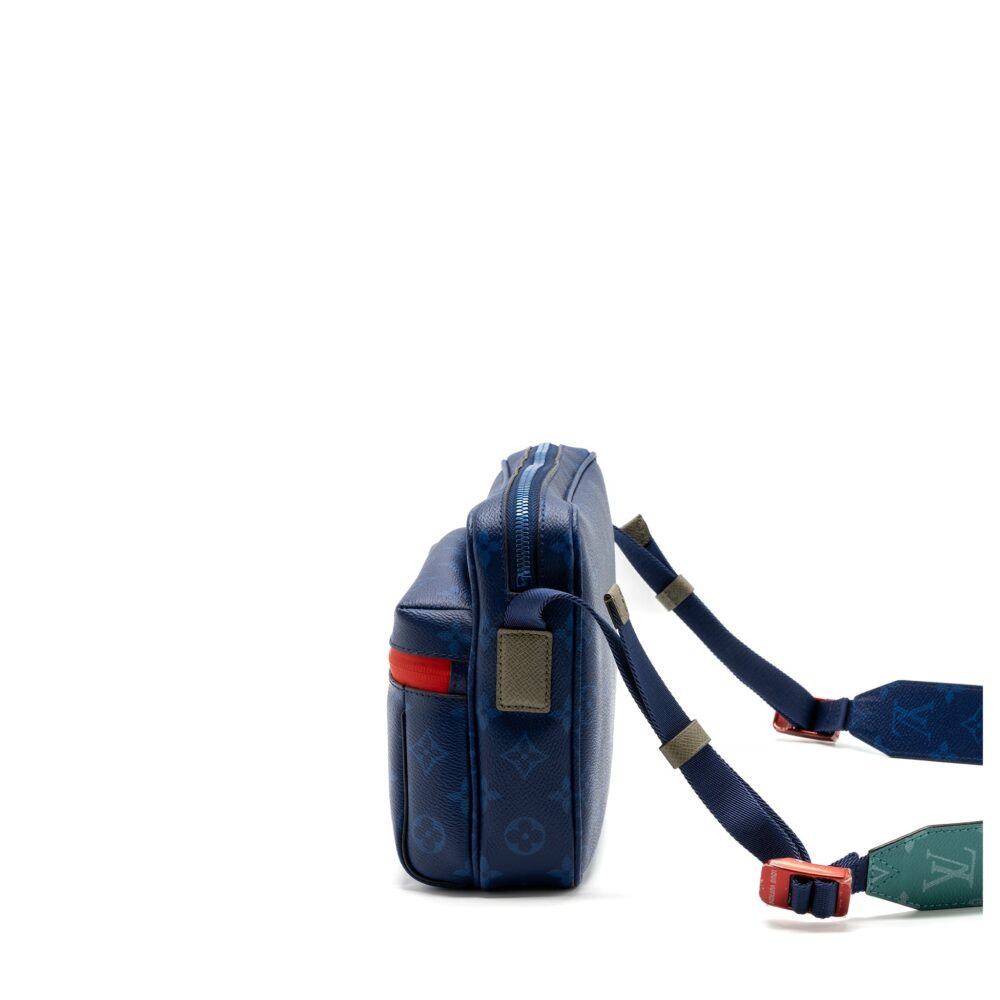AAA Replica Louis Vuitton LV MESSENGER BAG MONOGRAM CANVAS PACIFIC BLUE/ MULTICOLOUR HARDWARE