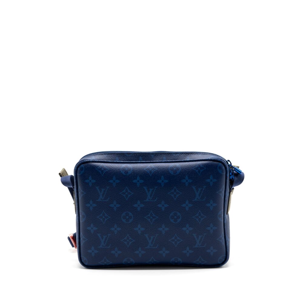 AAA Replica Louis Vuitton LV MESSENGER BAG MONOGRAM CANVAS PACIFIC BLUE/ MULTICOLOUR HARDWARE