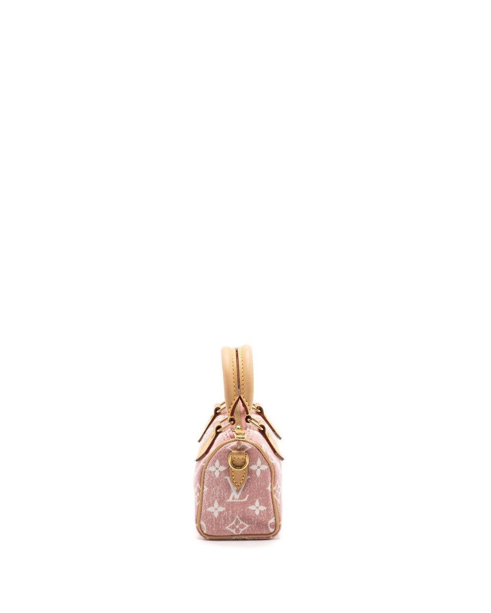 AAA Replica Louis Vuitton LV NANO SPEEDY MONOGRAM DENIM PINK GHW (NEW VERSION)