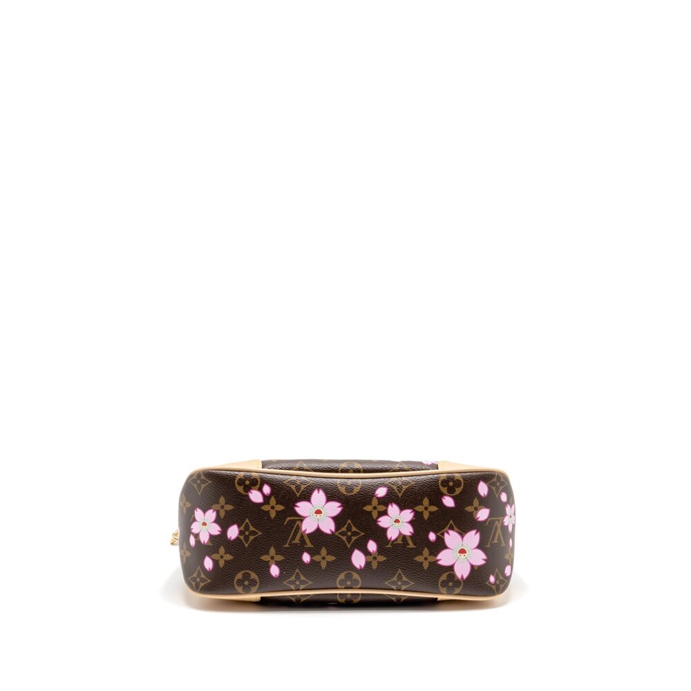 AAA Replica Louis Vuitton LV X TAKASHI MURAKAMI BOULOGNE PM CHERRY BLOSSOM MONOGRAM CANVAS GHW