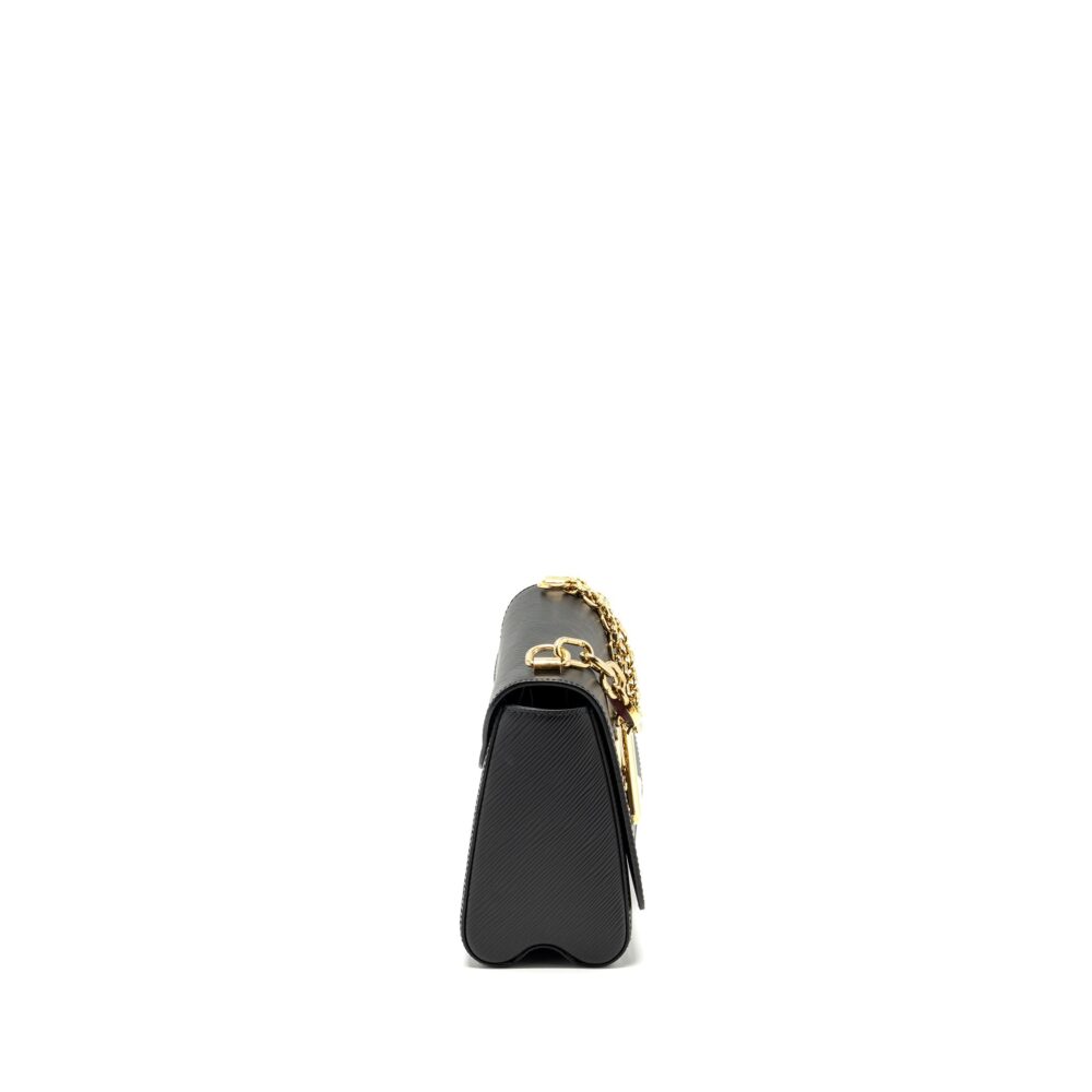 AAA Replica Louis Vuitton LV TWIST MM EPI BLACK GHW