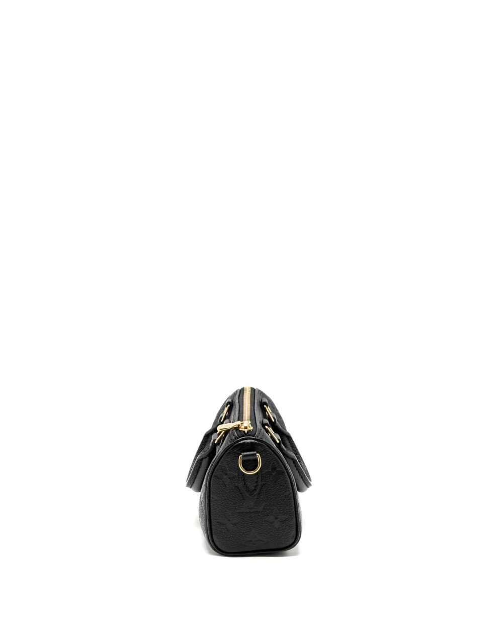 AAA Replica Louis Vuitton LV NANO SPEEDY MONOGRAM EMPREINTE BLACK GHW(NEW VERSION)