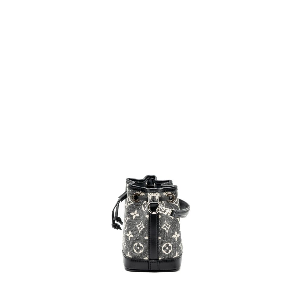AAA Replica Louis Vuitton LV NANO NOE JACQUARD DENIM BLACK MULTICOLOUR SHW (NEW VERSION)