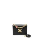 AAA Replica Louis Vuitton LV TWIST MM EPI BLACK GHW