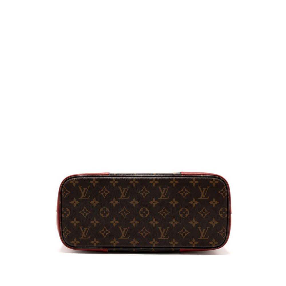 AAA Replica Louis Vuitton LV TOP HANDLE TOTE BAG MONOGRAM CANVAS / RED GHW