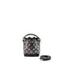 AAA Replica Louis Vuitton LV NANO NOE JACQUARD DENIM BLACK MULTICOLOUR SHW (NEW VERSION)