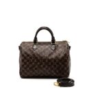 AAA Replica Louis Vuitton LV SPEEDY BANDOULIERE 30 DAMIER EBENE GHW