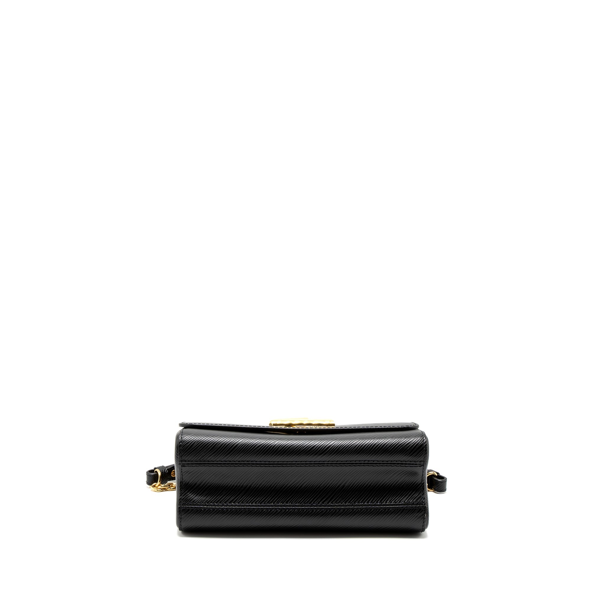 AAA Replica Louis Vuitton LV TWIST MM EPI BLACK GHW