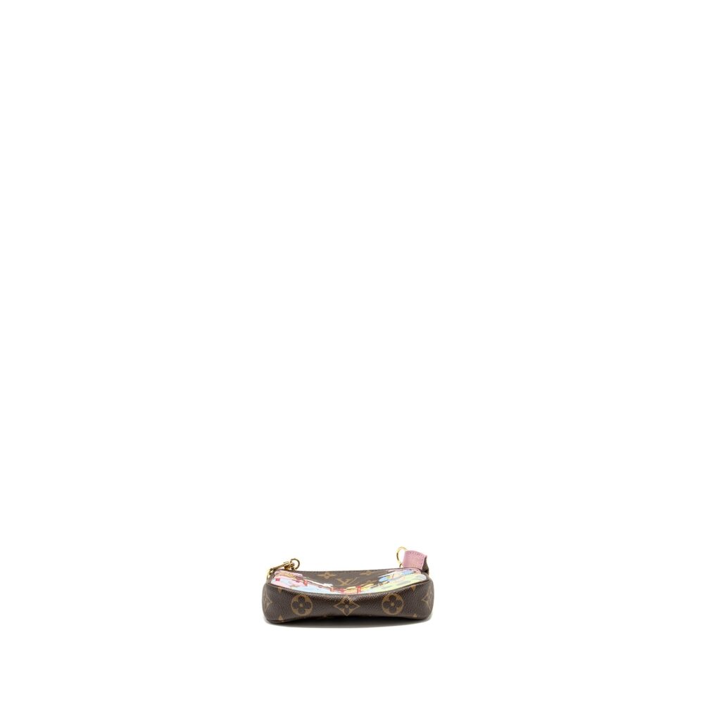 AAA Replica Louis Vuitton LV MINI POCHETTE ACCESSORIES 2021 CHRISTMAS LIMITED EDITION JAPANESE GARDEN SAKURA GHW