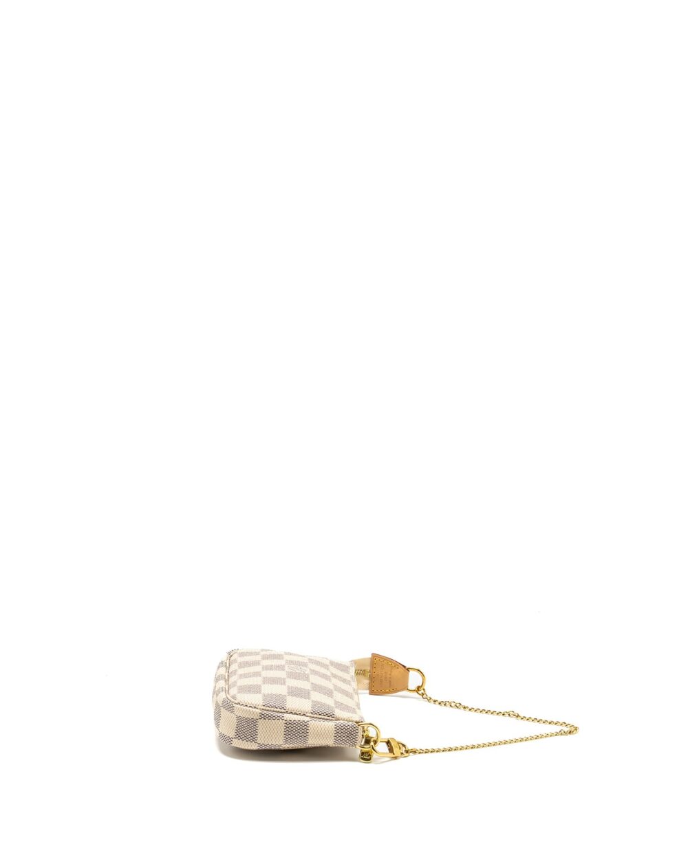 AAA Replica Louis Vuitton LV MINI POCHETTE ACCESSORIES DAMIER AZUR CANVAS GHW