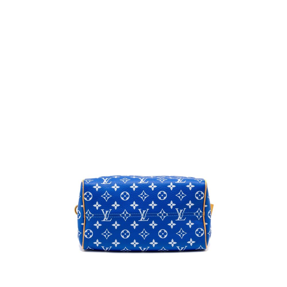 AAA Replica Louis Vuitton LV SPEEDY P9 BANDOULIERE 25 MONOGRAM SOFT CALFSKIN BLEU GHW